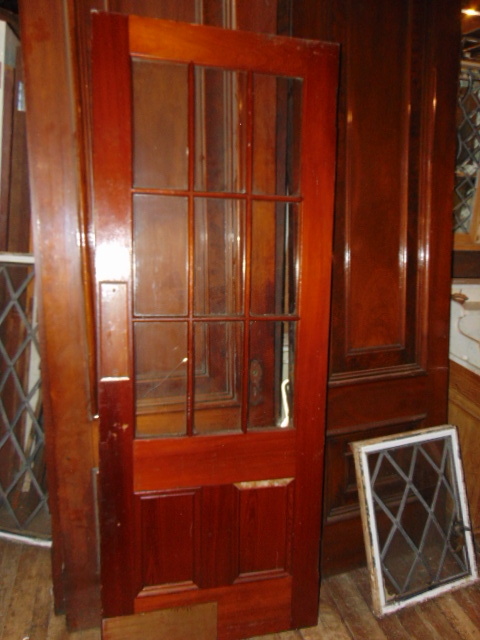 Antique Nine Light Interior Door