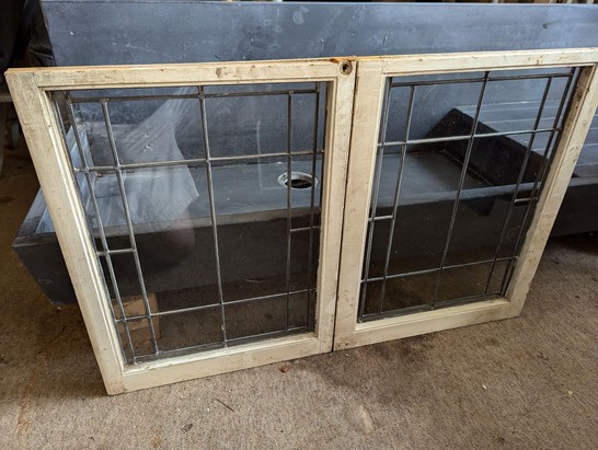 Leaded Glass Double Hung