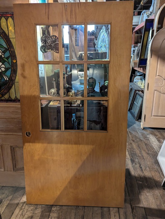 Antique Sliding Paneled Door Salvaged