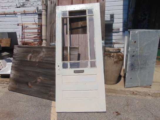 Colonial Revival Complete Door Antique Salvaged