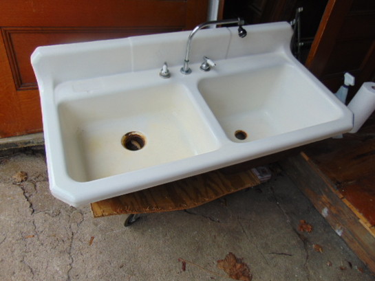 Vintage Stainless Steel Sink