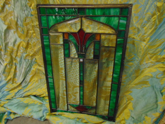 Antique Double Hung Stained Glass Windows