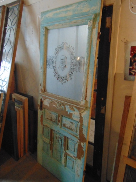 Etched Glass Door
